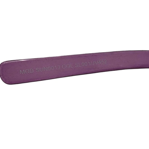 LANCASTER ITALY POLARIZED FULL RIM PURPLE BUTTERFLY SUNGLASSES W .28ct DIAMONDS main image 6